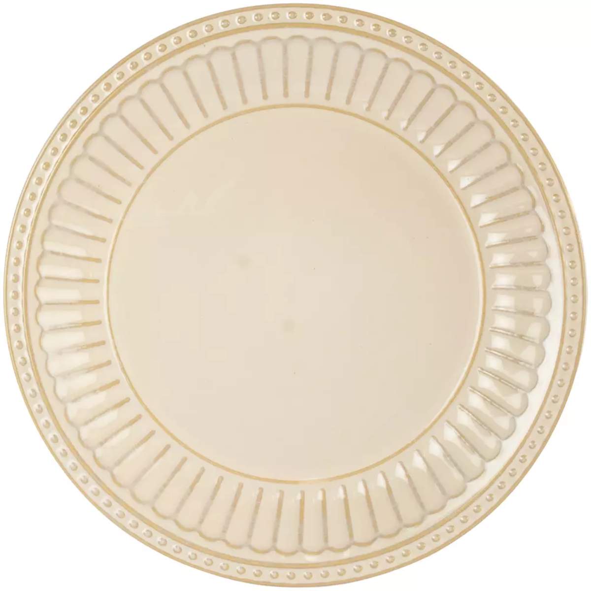 Grand Illusions Pembroke Stoneware Side Plate Cream