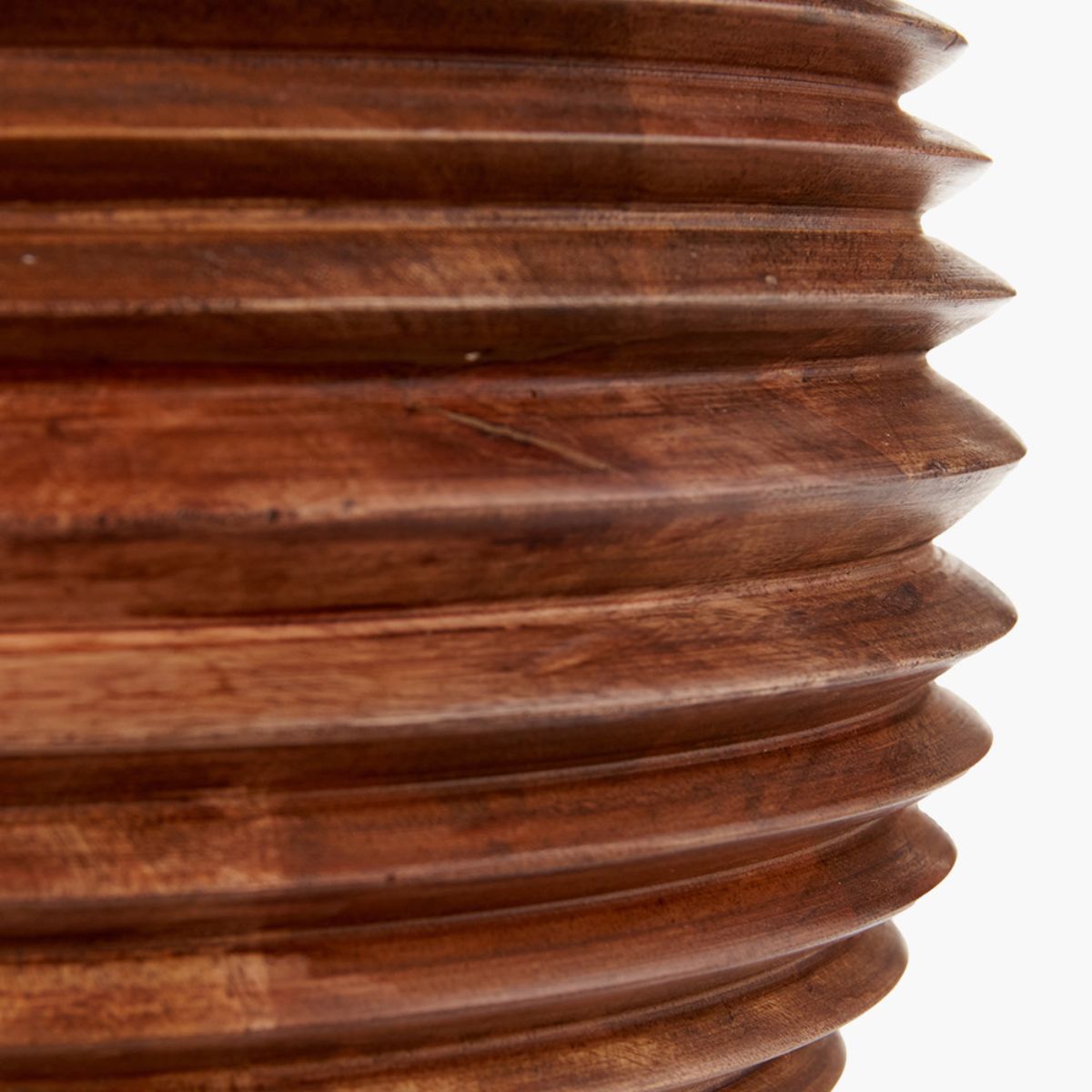 Pacific Lifestyle Pembury Brown Wash Large Turned Wood Table Lamp Base