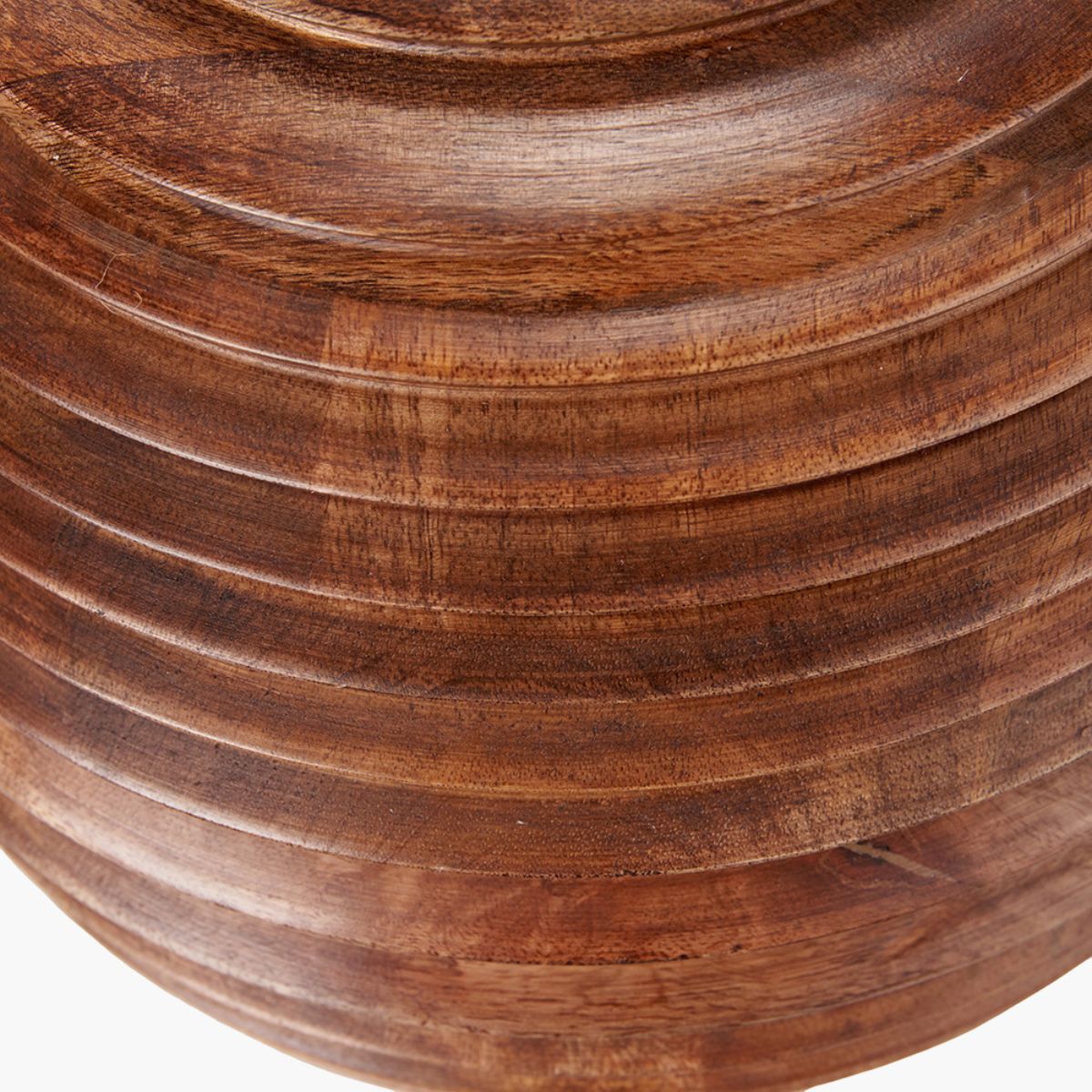Pacific Lifestyle Pembury Brown Wash Large Turned Wood Table Lamp Base