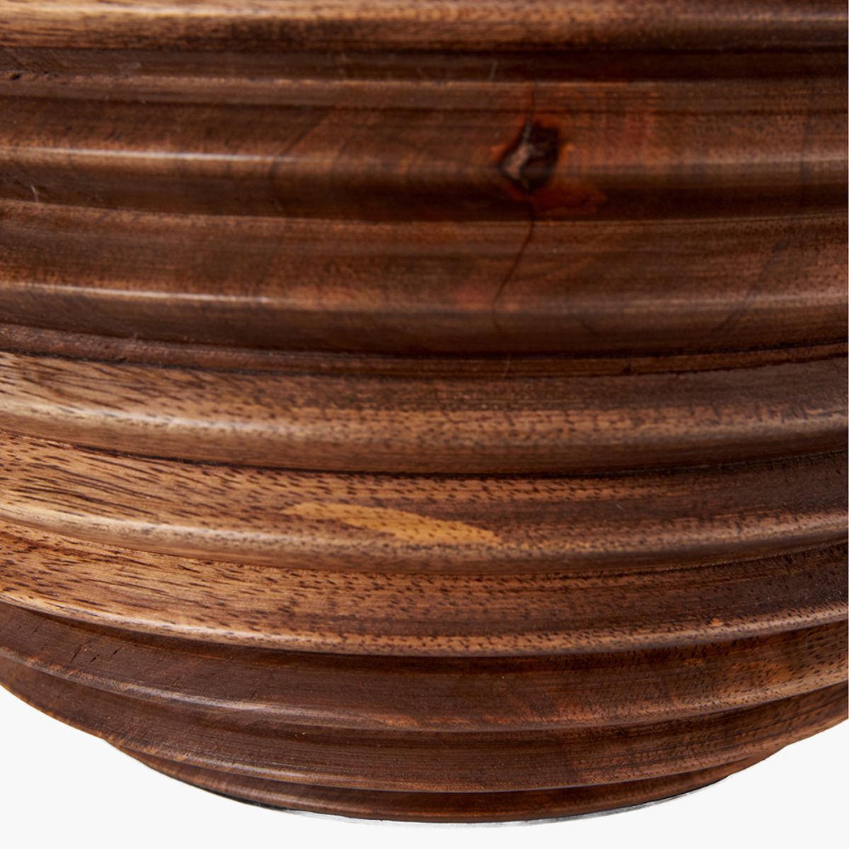 Pacific Lifestyle Pembury Brown Wash Turned Wood Table Lamp Base