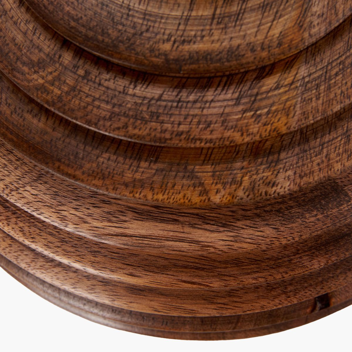Pacific Lifestyle Pembury Brown Wash Turned Wood Table Lamp Base