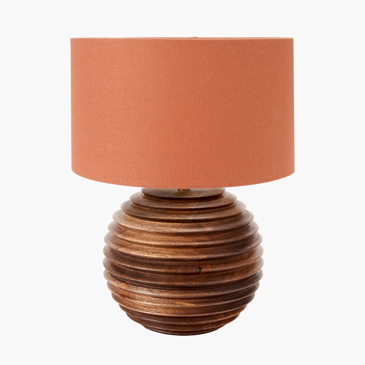Pacific Lifestyle Pembury Brown Wash Turned Wood Table Lamp Base