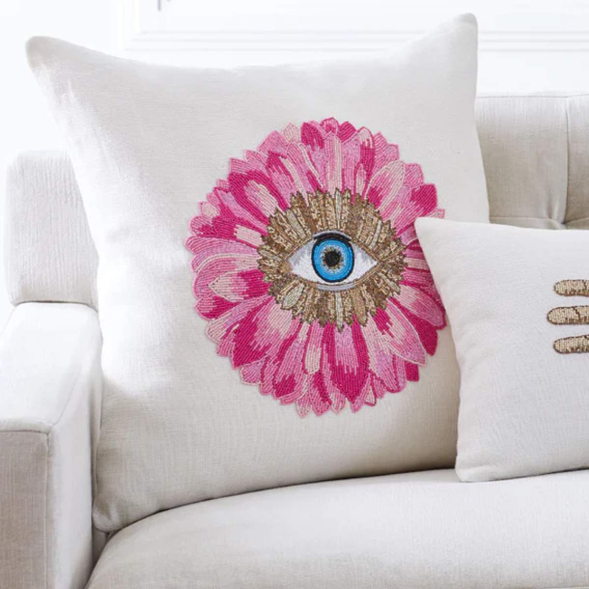 Jonathan Adler Petals Beaded Cushion