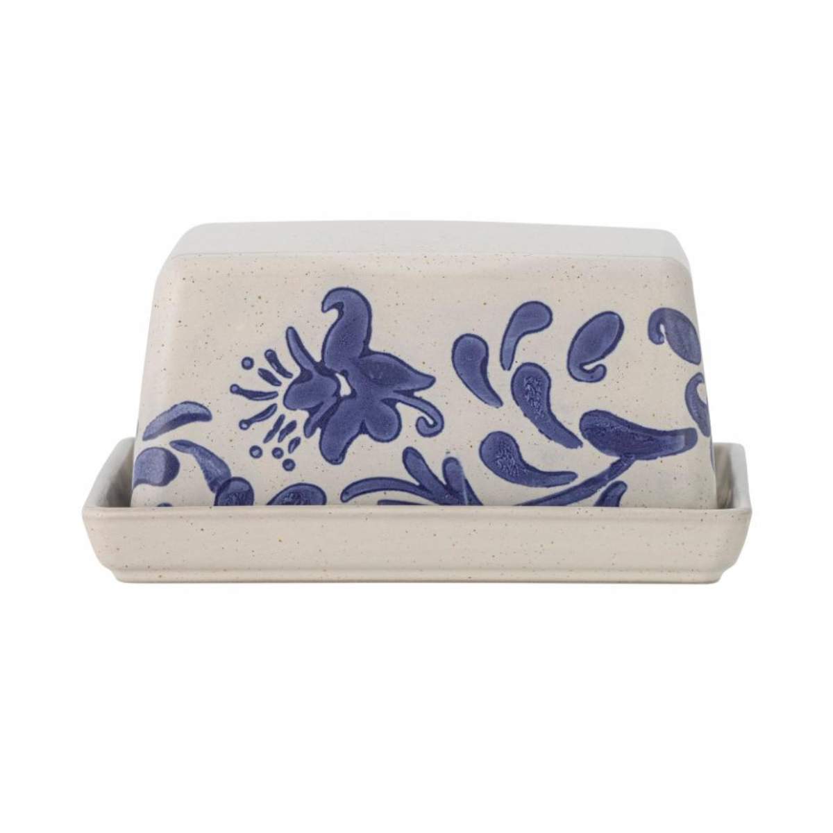 Bloomingville Petunia Butter Box, Blue, Stoneware