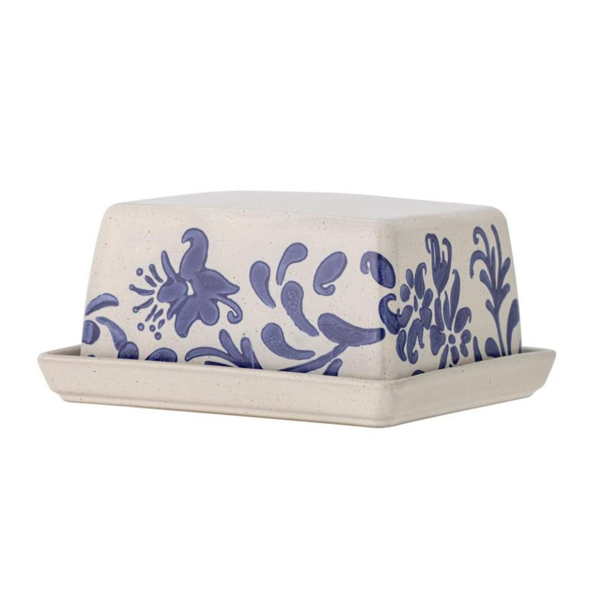 Bloomingville Petunia Butter Box, Blue, Stoneware