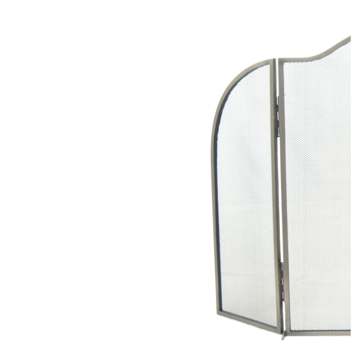 Ivyline Pewter Curved Surround Fire Screen H79.5cm W130cm