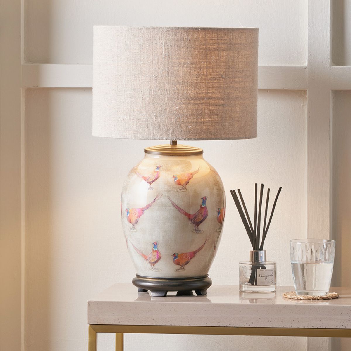 Jenny Worrall Pheasant Medium Glass Table Lamp Base