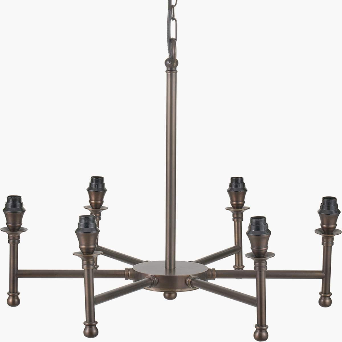 Pacific Lifestyle Piero Antique Bronze Metal 6 Arm Pendant