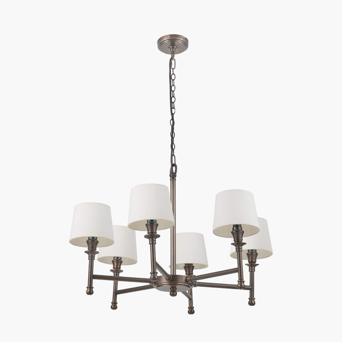 Pacific Lifestyle Piero Antique Bronze Metal 6 Arm Pendant