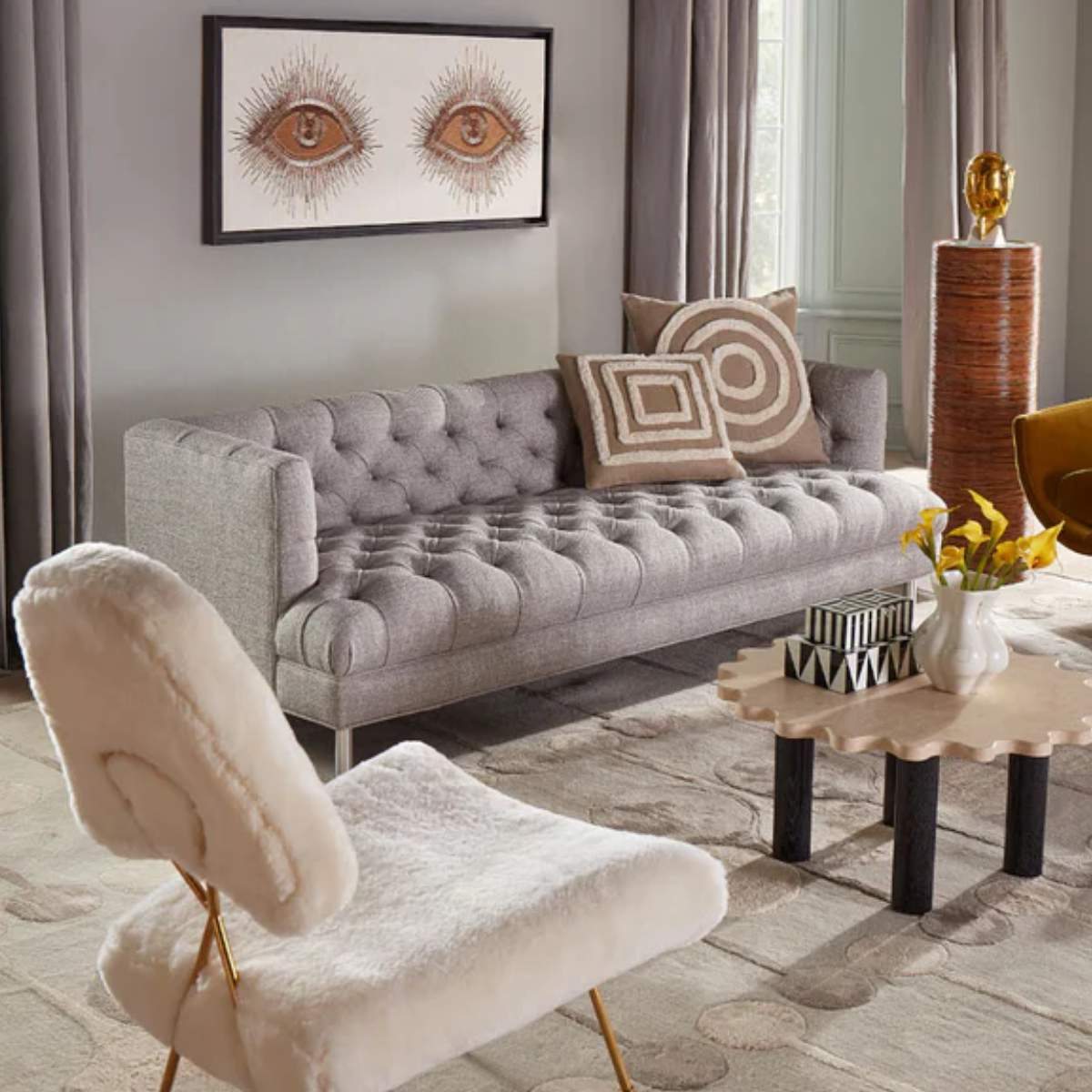 Jonathan Adler Pimlico Squares Cushion