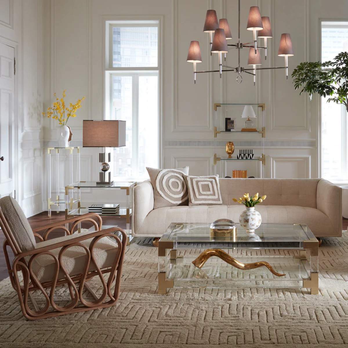 Jonathan Adler Pimlico Squares Cushion