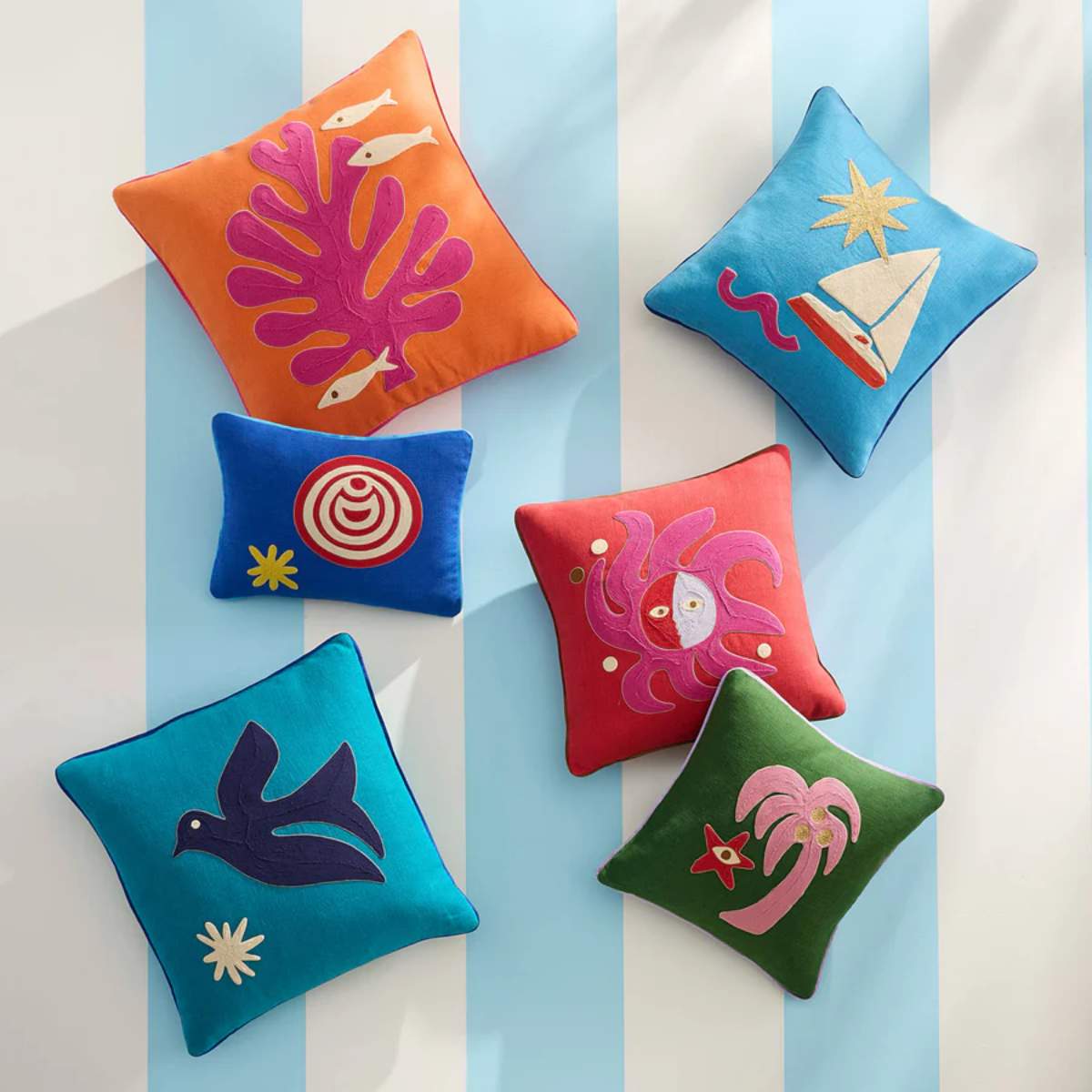Jonathan Adler Playa Beach Hat Cushion