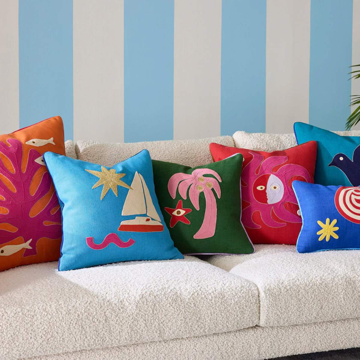 Jonathan Adler Playa Beach Hat Cushion