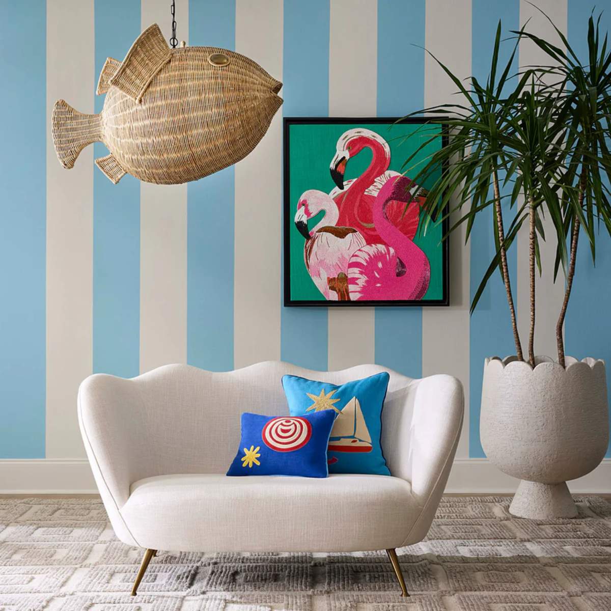 Jonathan Adler Playa Beach Hat Cushion