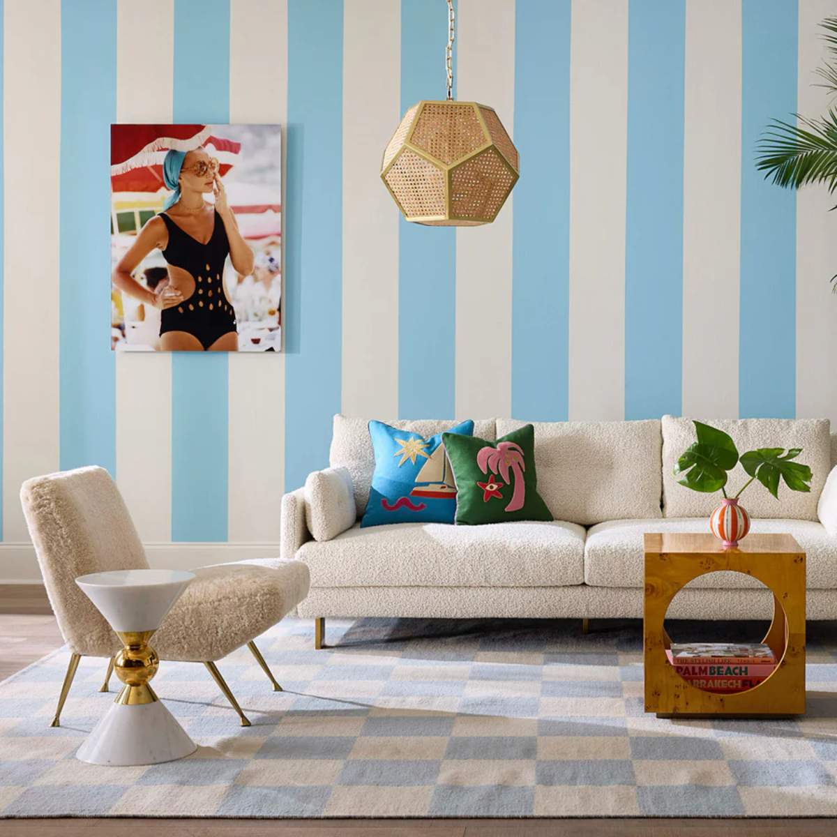 Jonathan Adler Playa Palm Tree Cushion