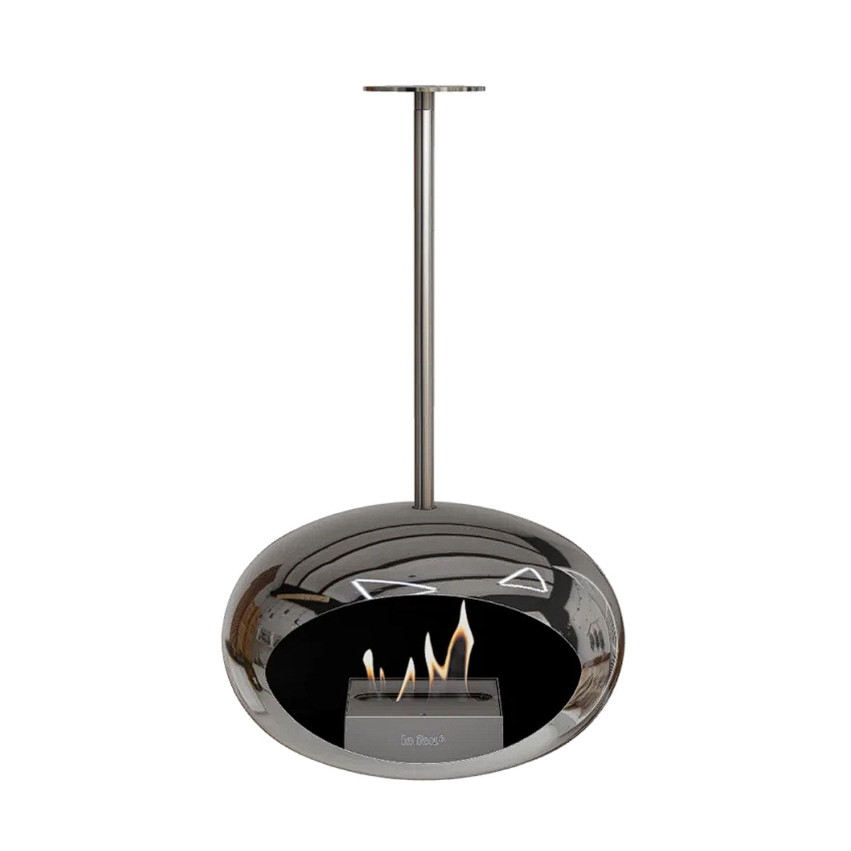 Le Feu Sky Bio Ethanol Fireplace - Chromed Silver