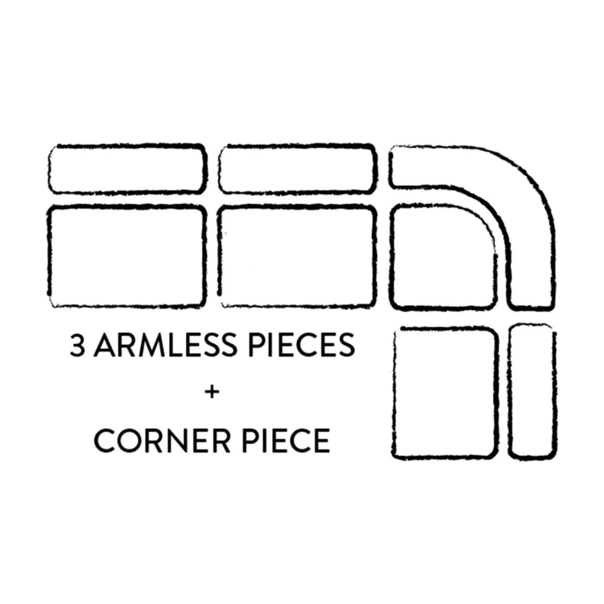 Jonathan Adler Pompidou 101.6cm Modular Corner Piece