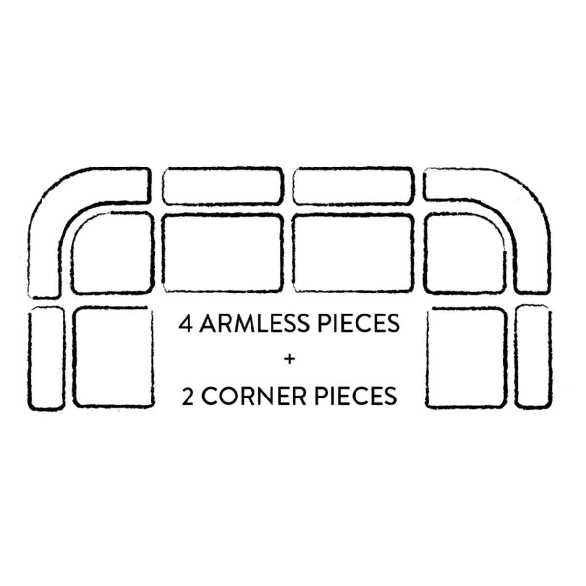 Jonathan Adler Pompidou 101.6cm Modular Corner Piece