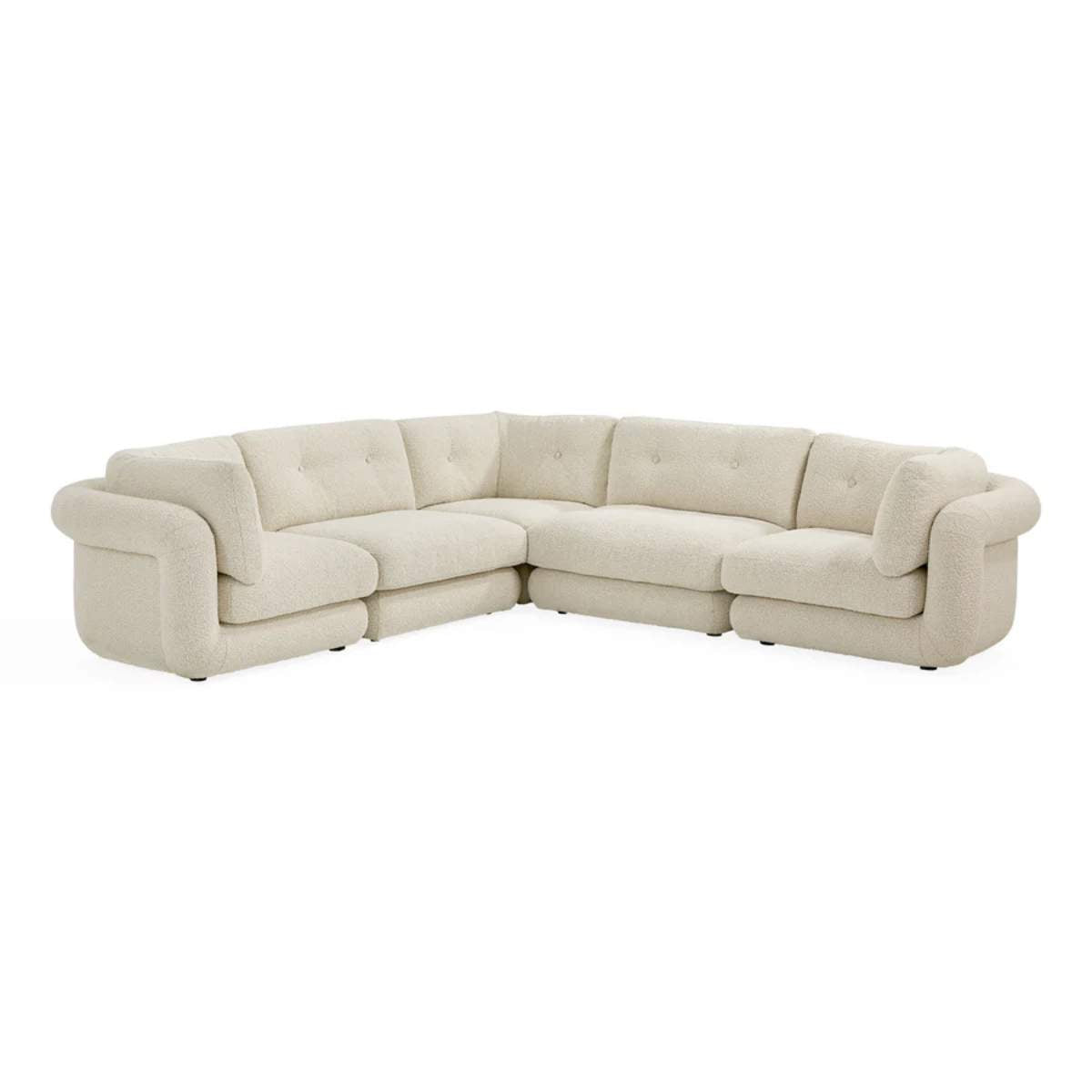 Jonathan Adler Pompidou 120" Modular Five-Piece Sectional
