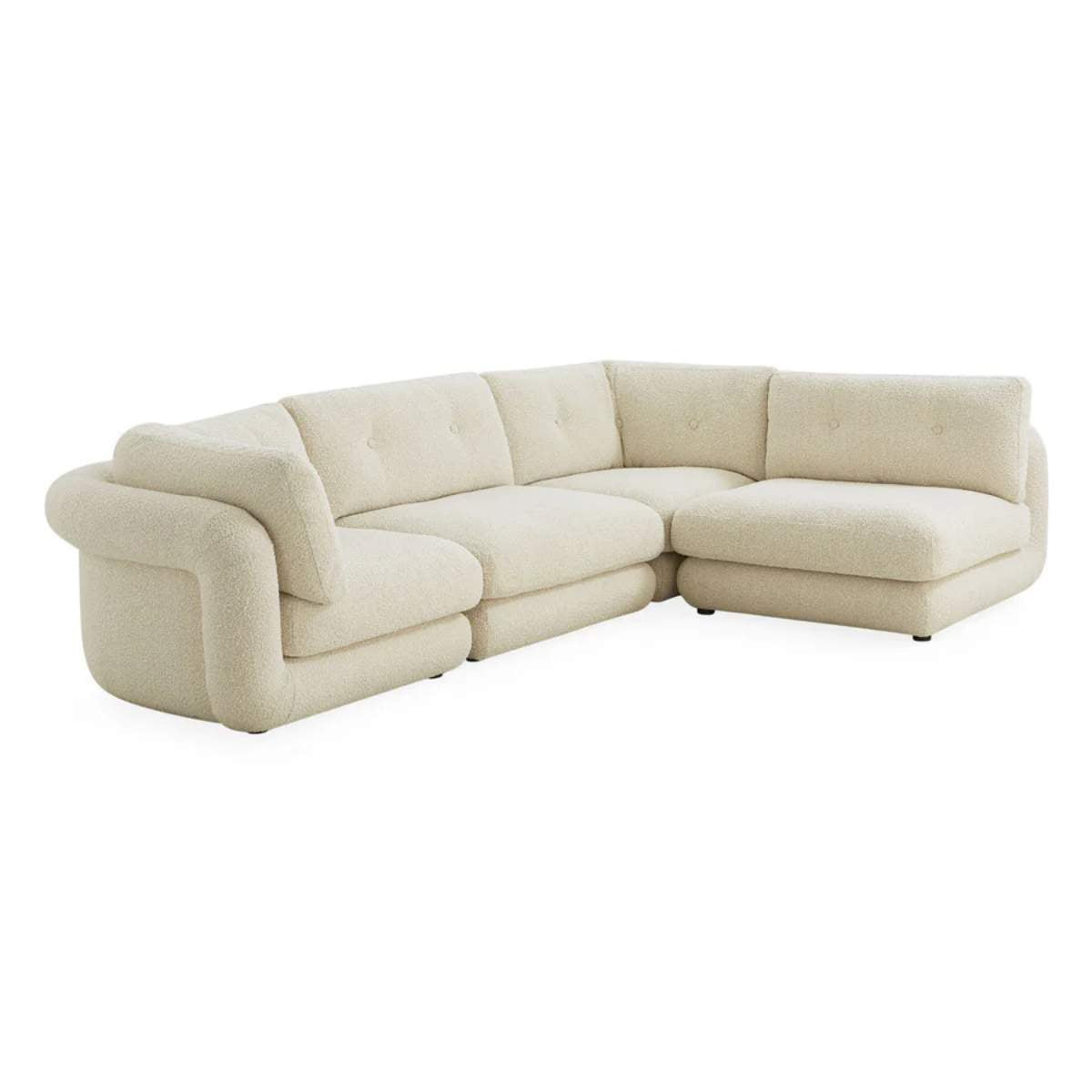 Jonathan Adler Pompidou 120" Modular Four-Piece Sectional
