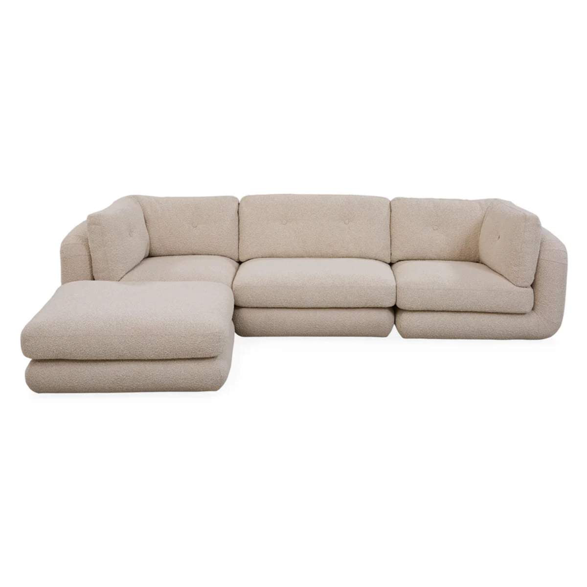Jonathan Adler Pompidou 304.8cm Modular Four-Piece Sectional with Ottoman