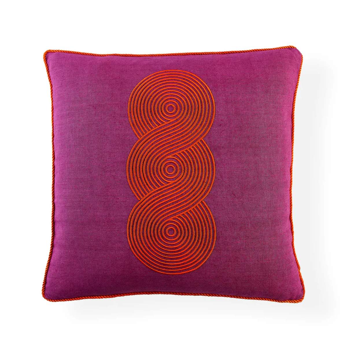 Jonathan Adler Pompidou Fuchsia Loops Cushion