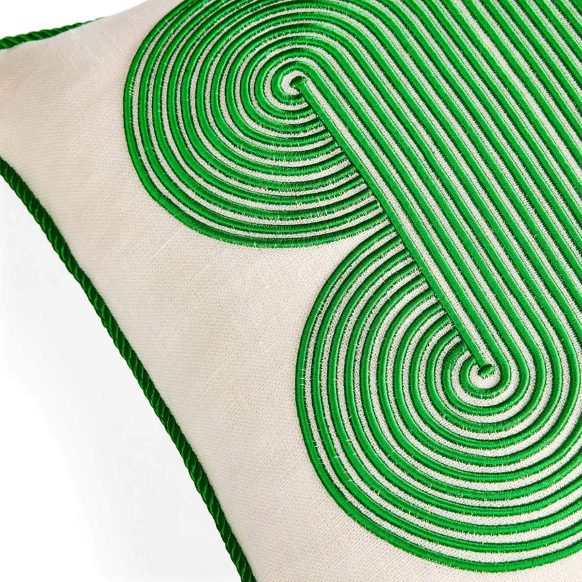Jonathan Adler Pompidou Green Quatrefoil Cushion