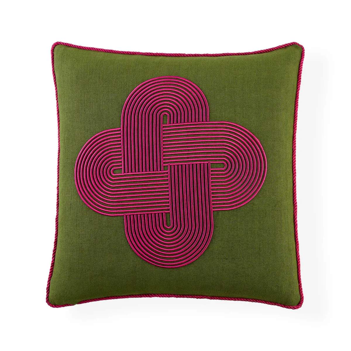 Jonathan Adler Pompidou Olive Plus Cushion