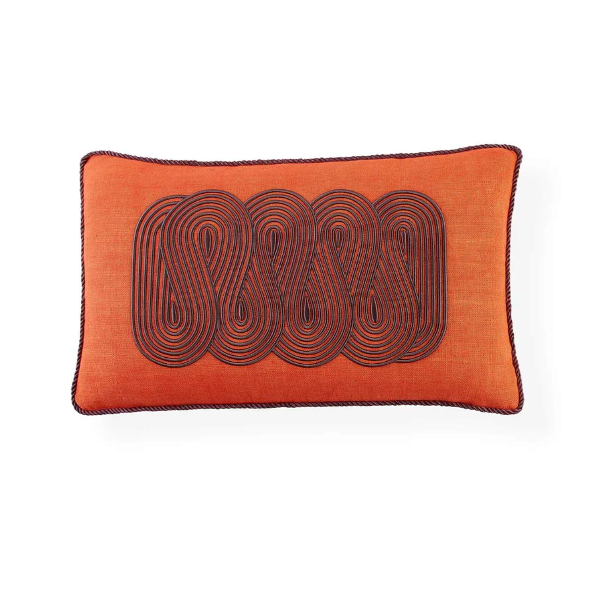 Jonathan Adler Pompidou Tangerine Path Cushion