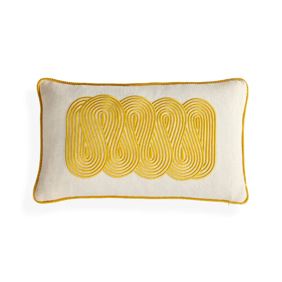 Jonathan Adler Pompidou Yellow Path Cushion