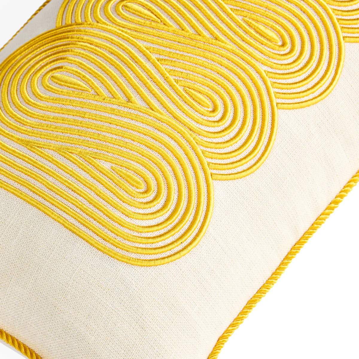 Jonathan Adler Pompidou Yellow Path Cushion