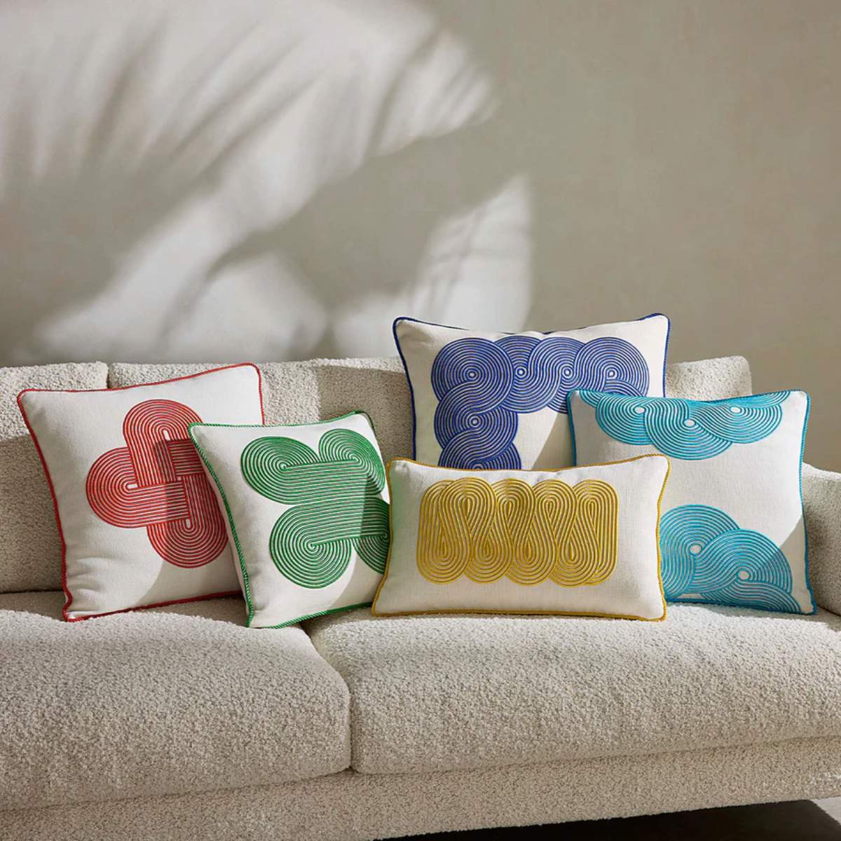 Jonathan Adler Pompidou Yellow Path Cushion