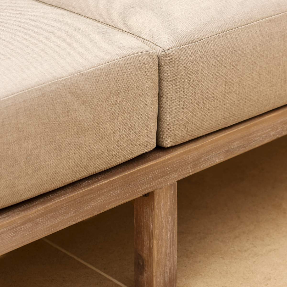Garden Trading Porthallow 2 Seater Sofa Set Dark Natural