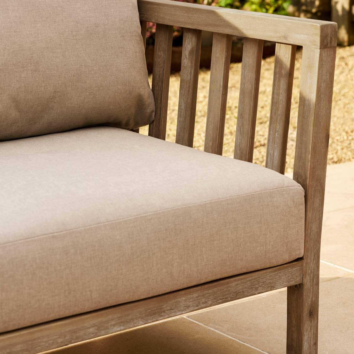 Garden Trading Porthallow 2 Seater Sofa Set Dark Natural