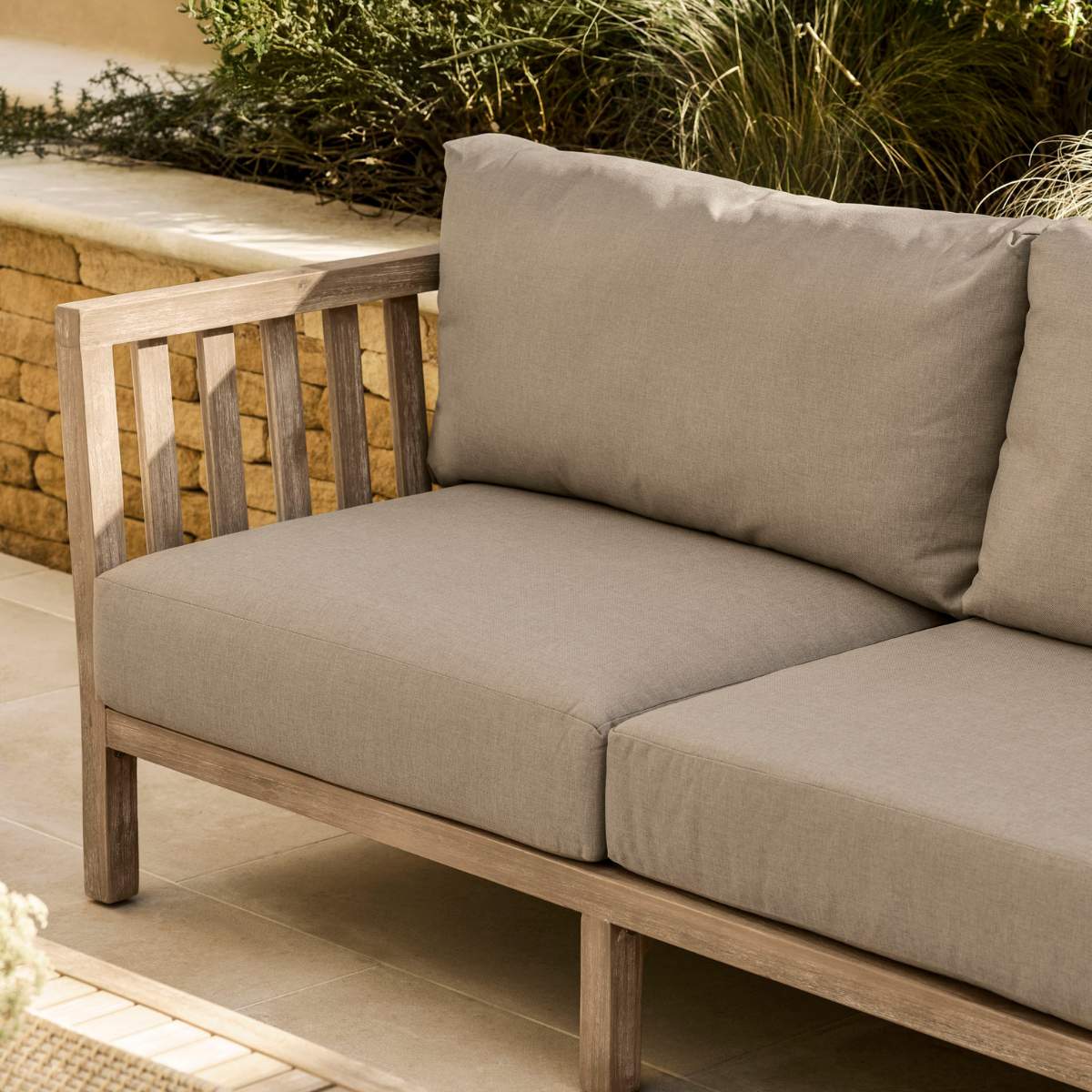 Garden Trading Porthallow 2 Seater Sofa Set Natural