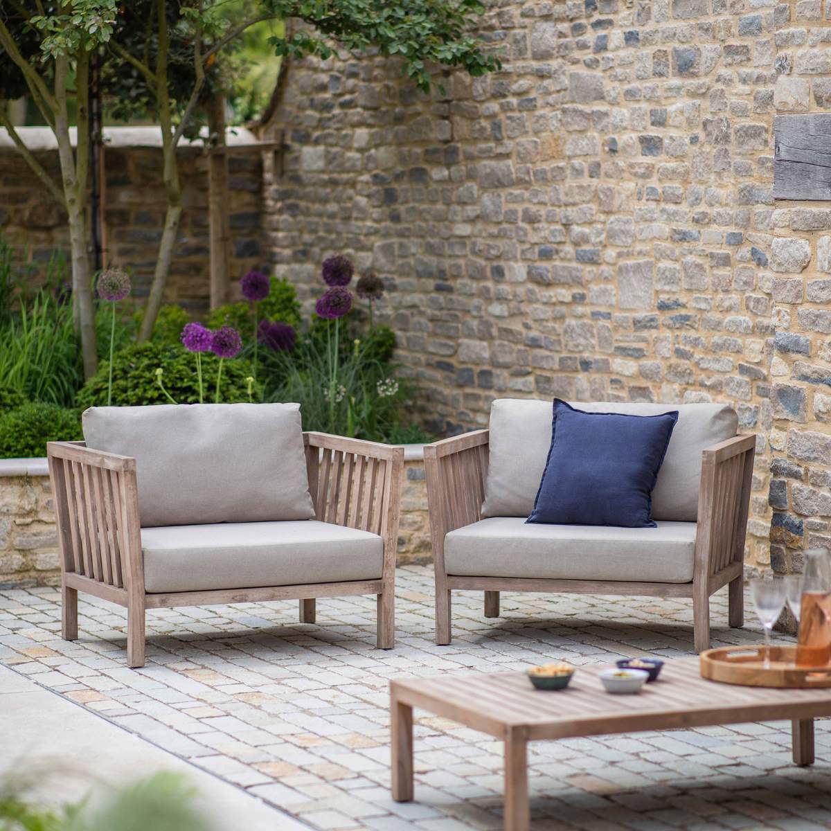 Garden Trading Porthallow Armchairs Set of 2