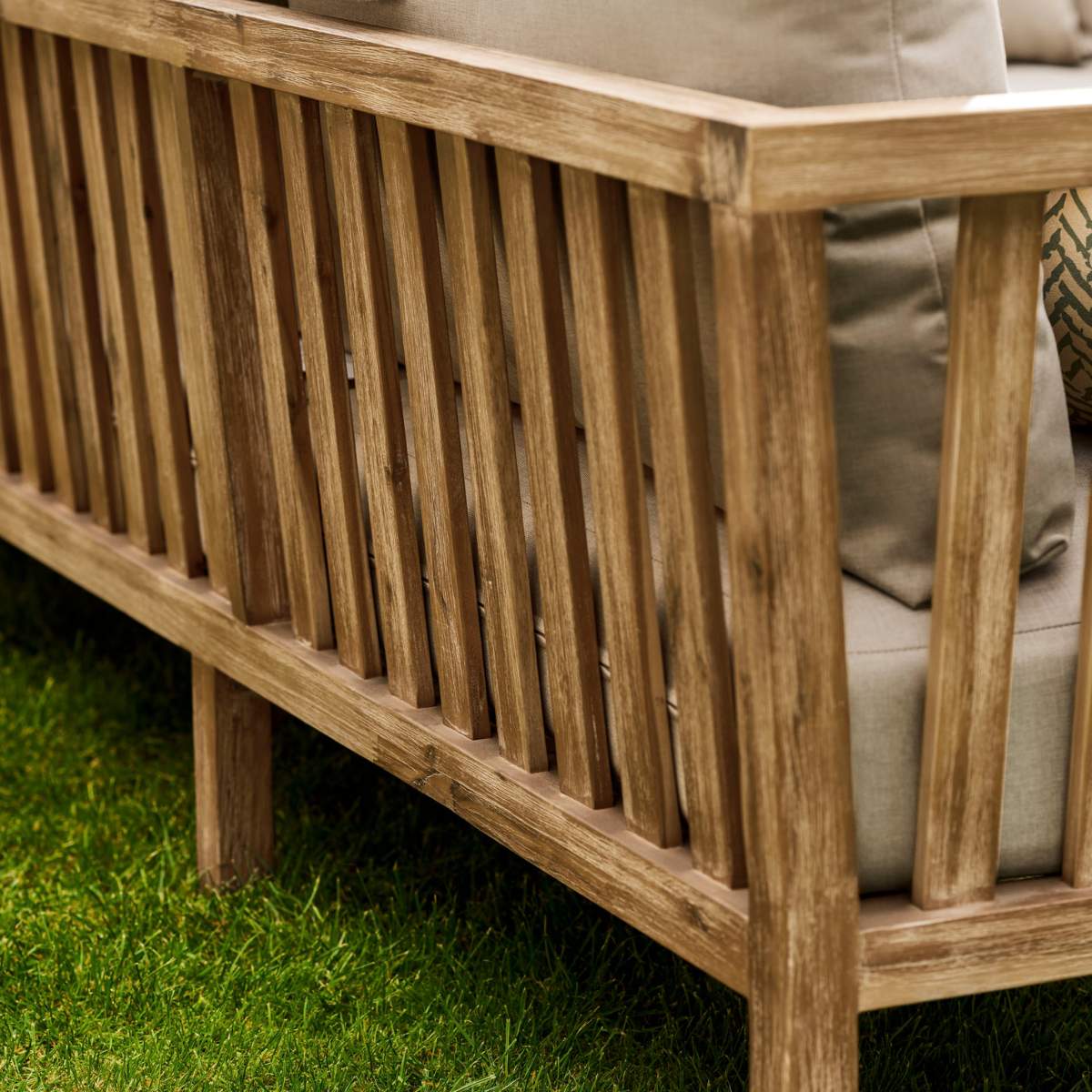 Garden Trading Porthallow Corner Sofa Set Dark Natural