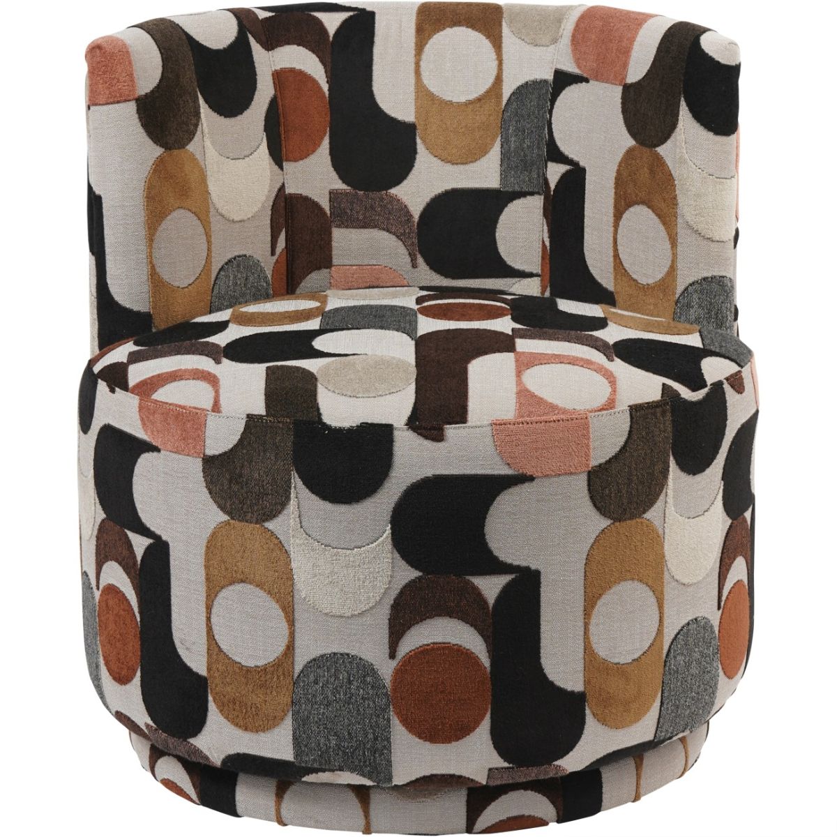 Libra Interiors Portico Belgian Velvet Swivel Chair