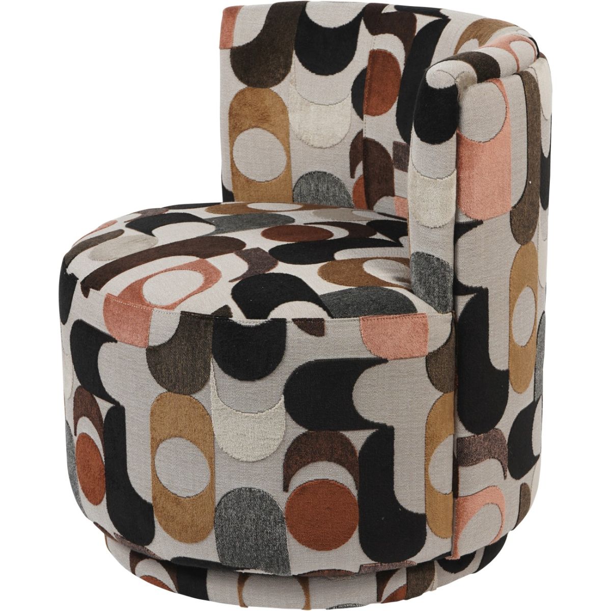 Libra Interiors Portico Belgian Velvet Swivel Chair