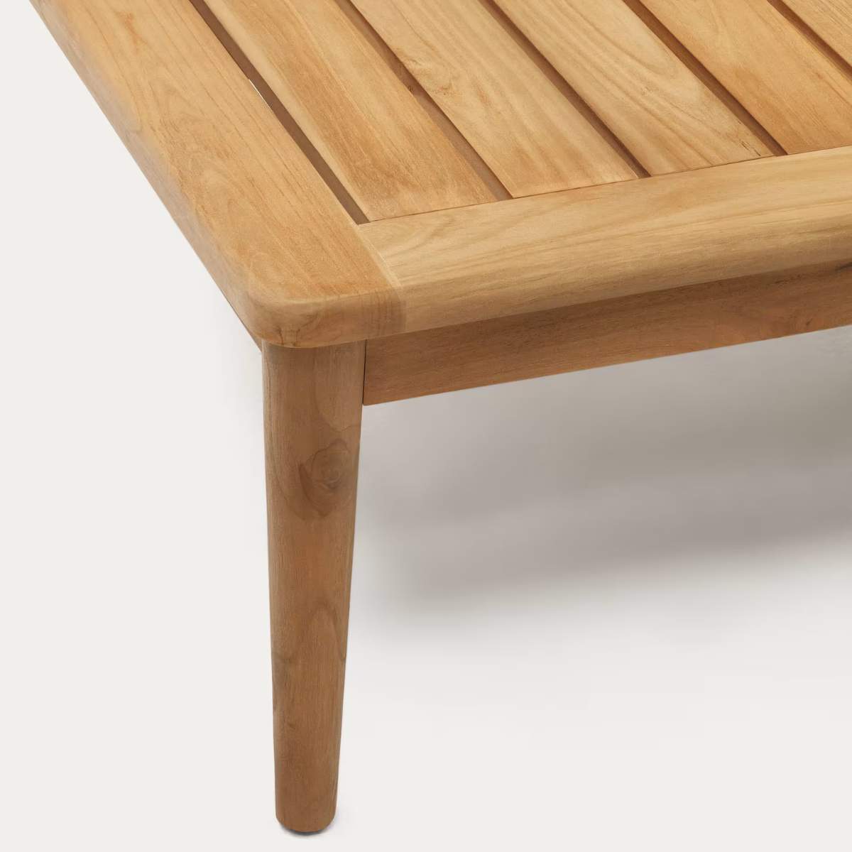 Kave Home Portitxol solid teak coffee table, 80 x 80 cm