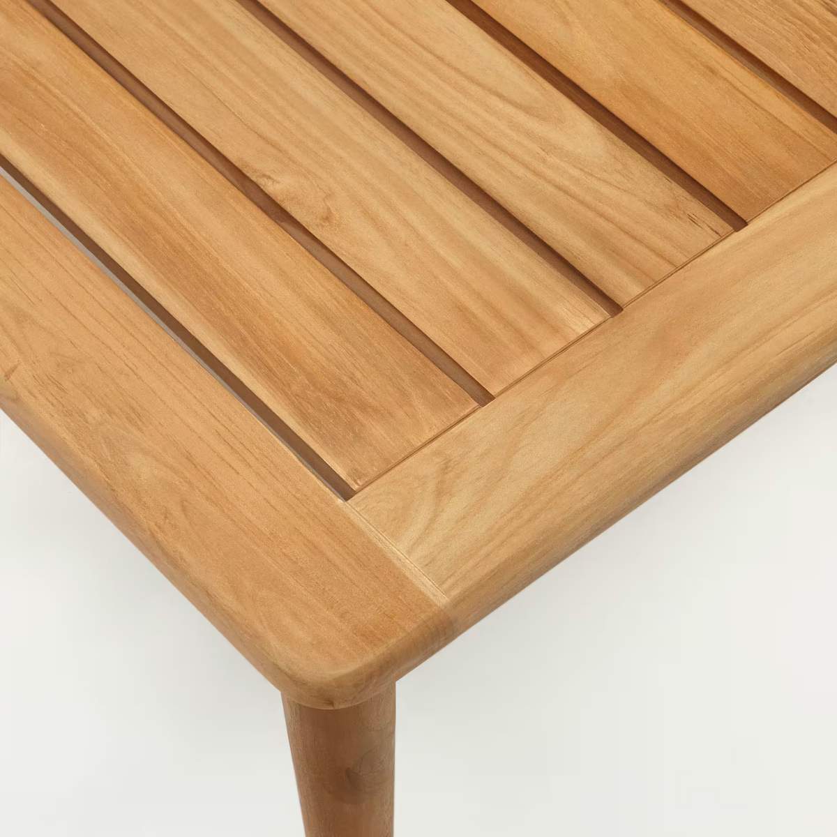 Kave Home Portitxol solid teak coffee table, 80 x 80 cm