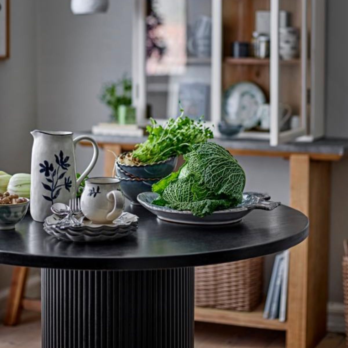 Bloomingville Porto Dining Table - Black Mango Wood