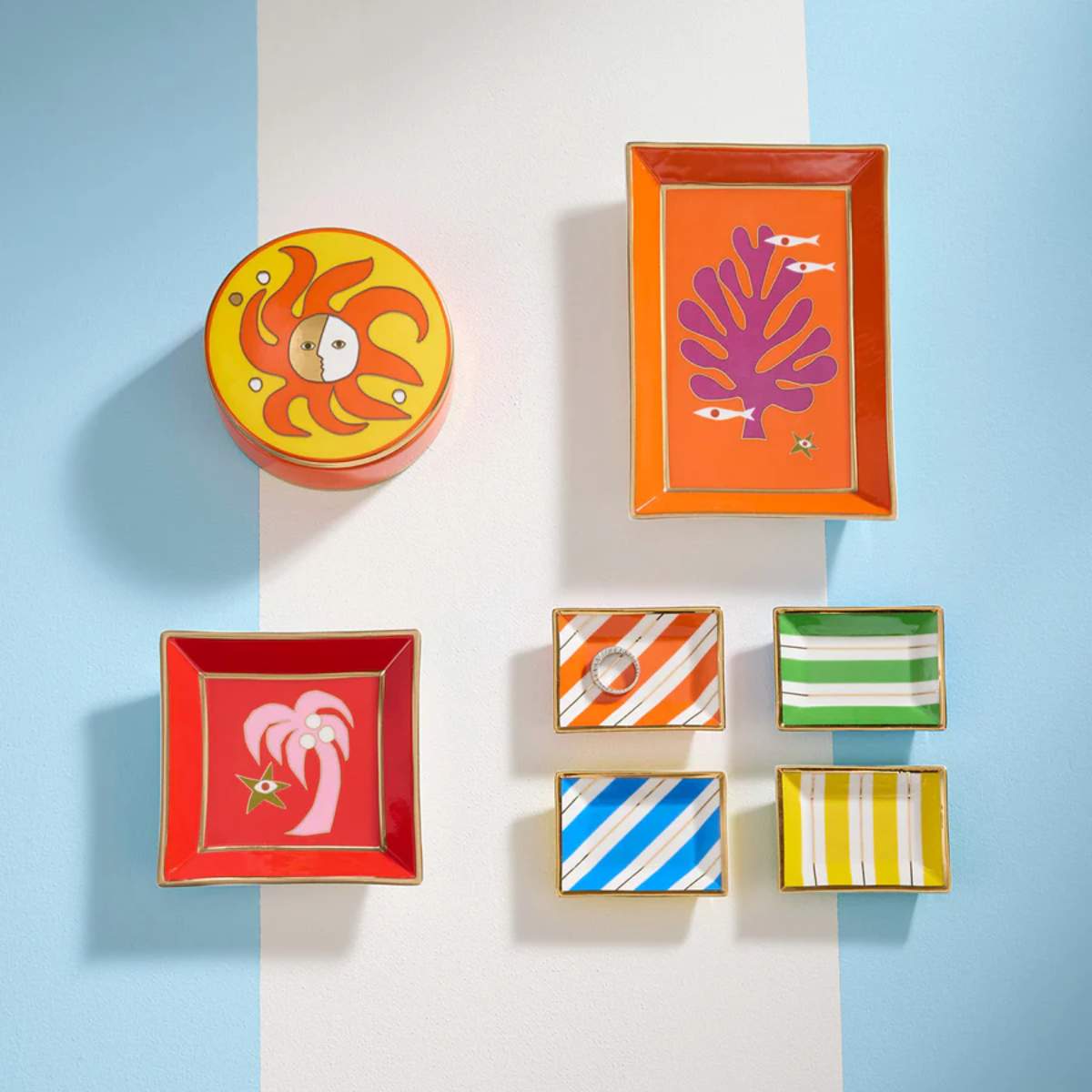 Jonathan Adler Portofino Petite Tray Set