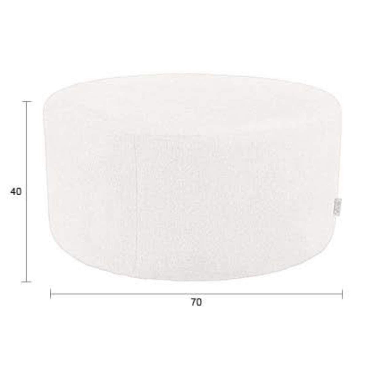 Dutch Bone Pouf Rocca