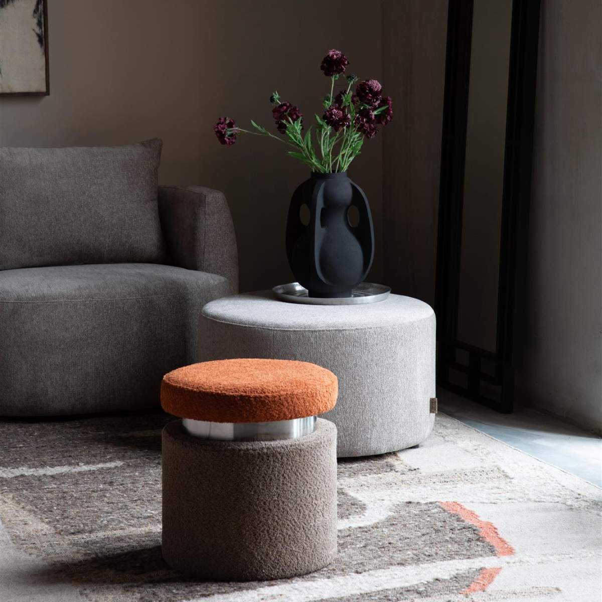 Dutch Bone Pouf Rocca