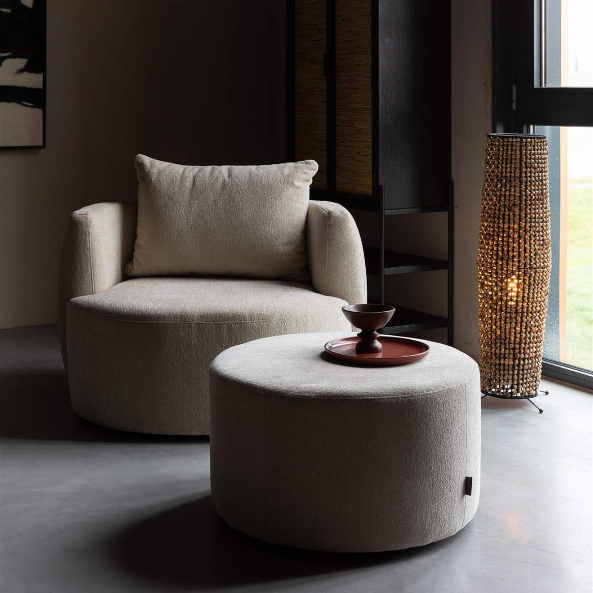 Dutch Bone Pouf Rocca
