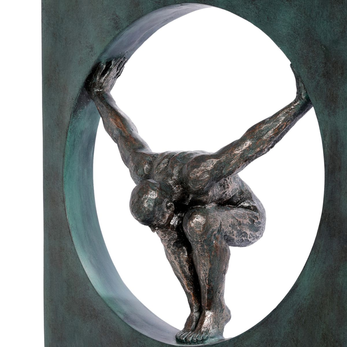 Libra Interiors Precision Diver Antique Bronze Sculpture
