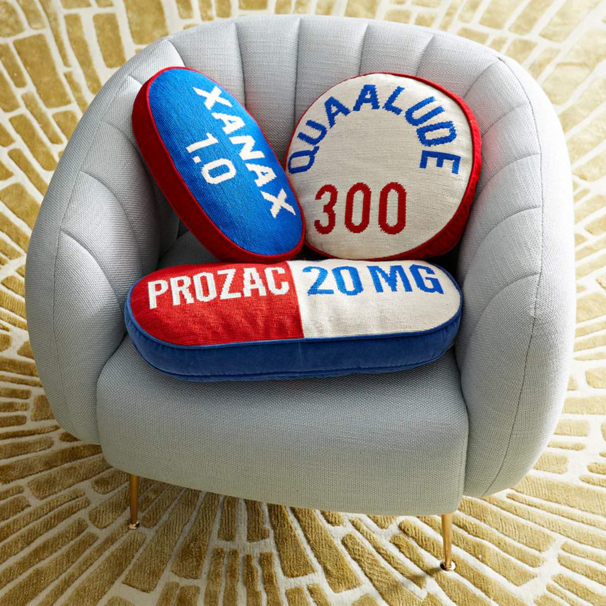 Jonathan Adler Prescription Xanax Cushion