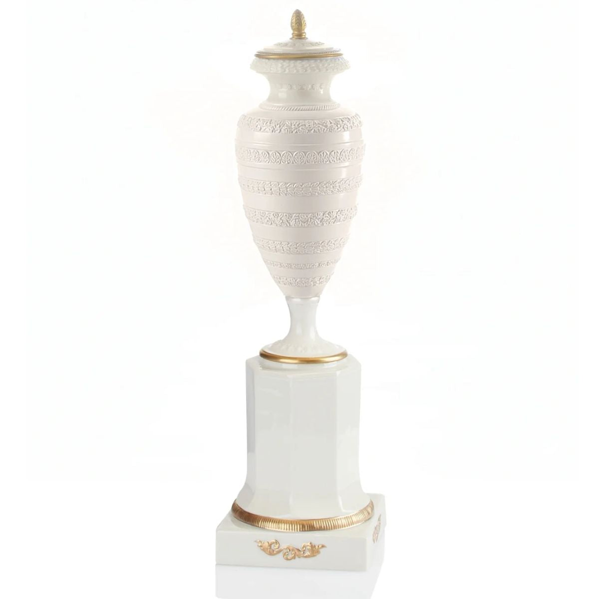 Villari Princess Mafalda Potiche - White