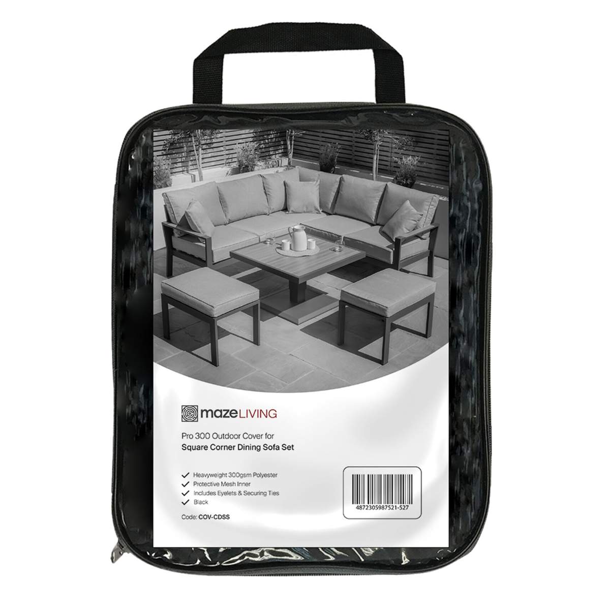 Maze - Pro 300 Outdoor Furniture Cover for Florence & Vancouver Square Corner Dining Sofa Set